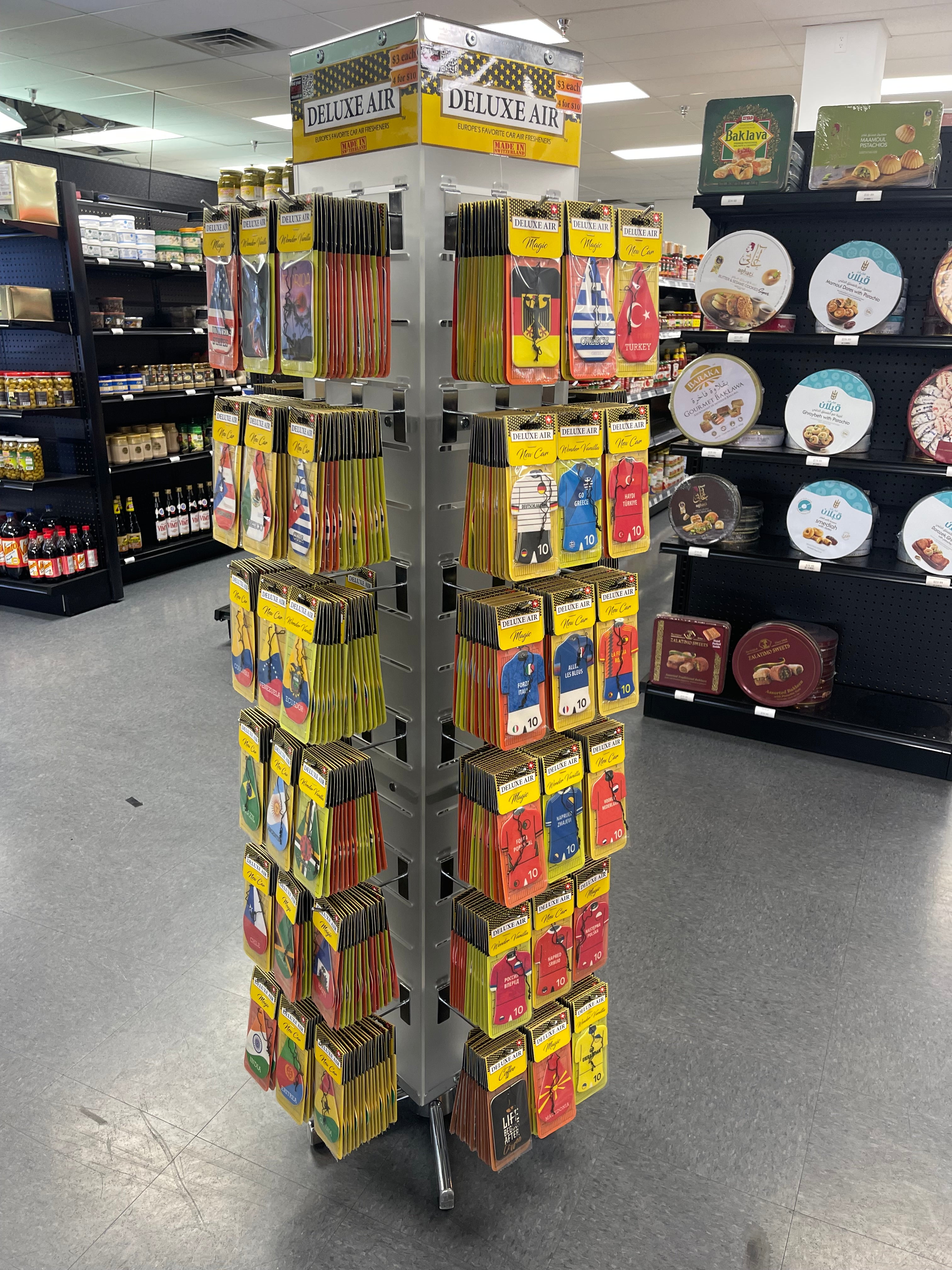 72-Hook 4-sided standing Display