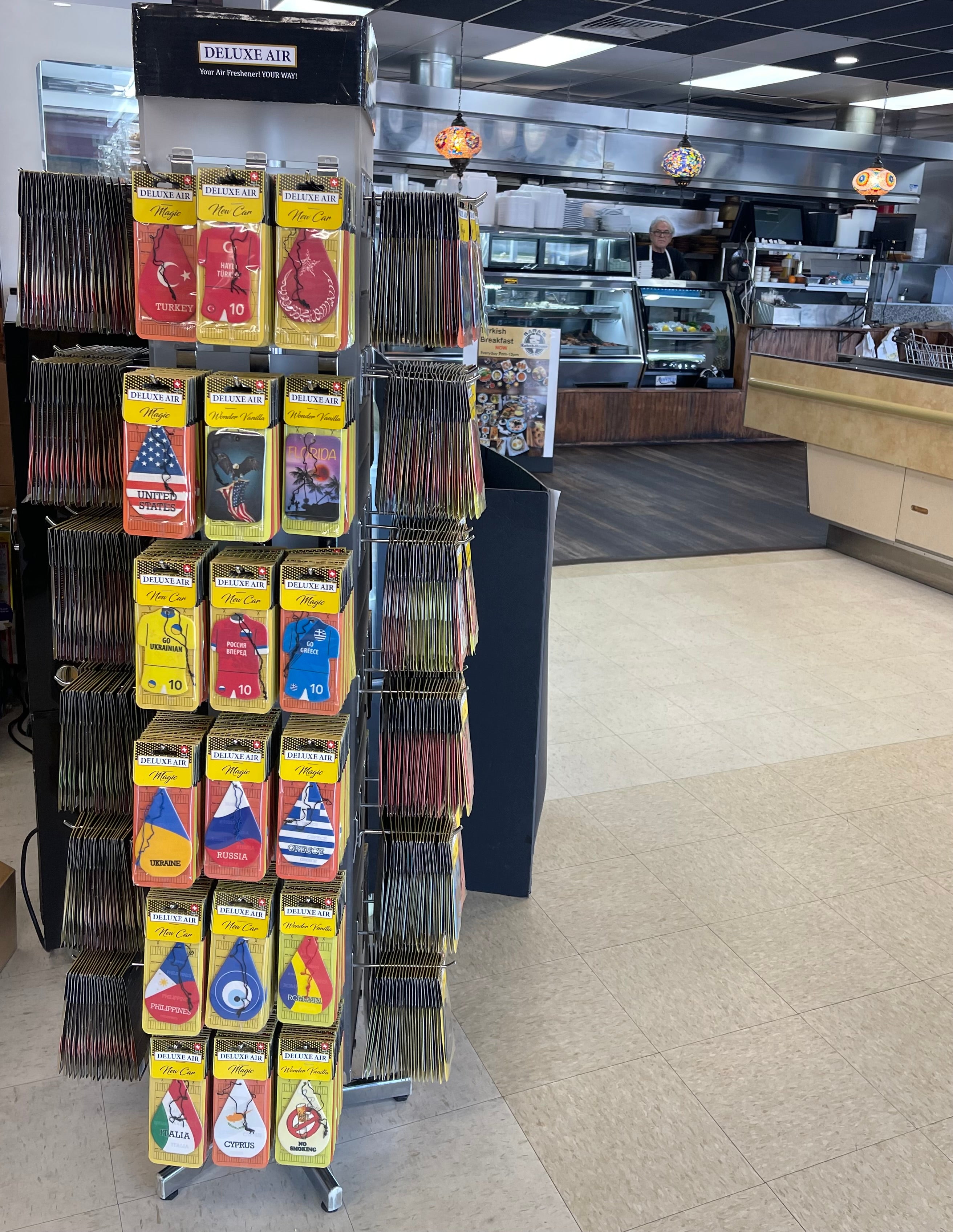 72-Hook 4-sided standing Display