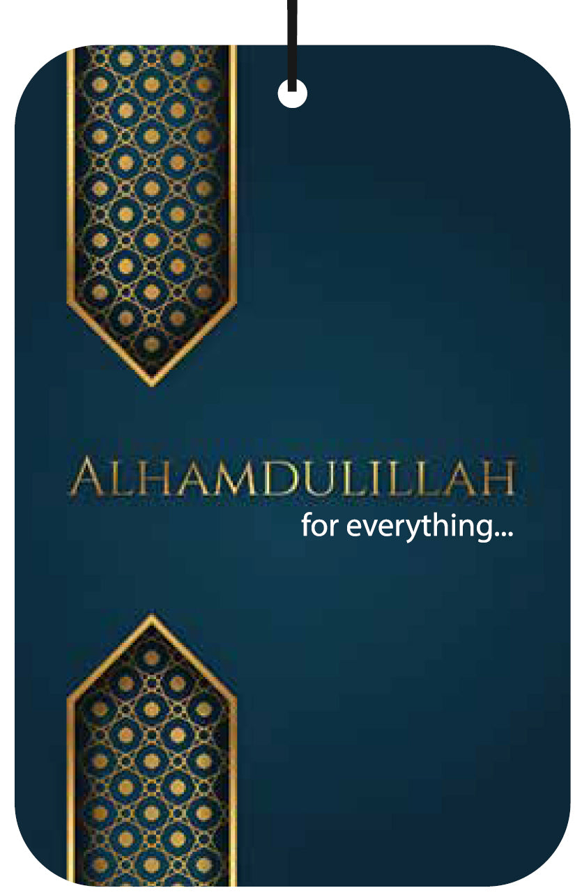 Alhamdulillah For Everything Air Freshener Wholesale Box (15 pcs)