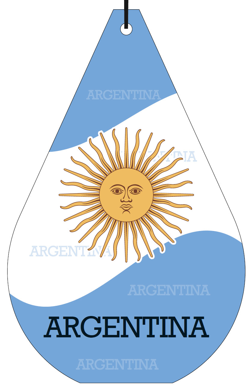 Argentina Flag Air Freshener Wholesale Box (15 pcs)