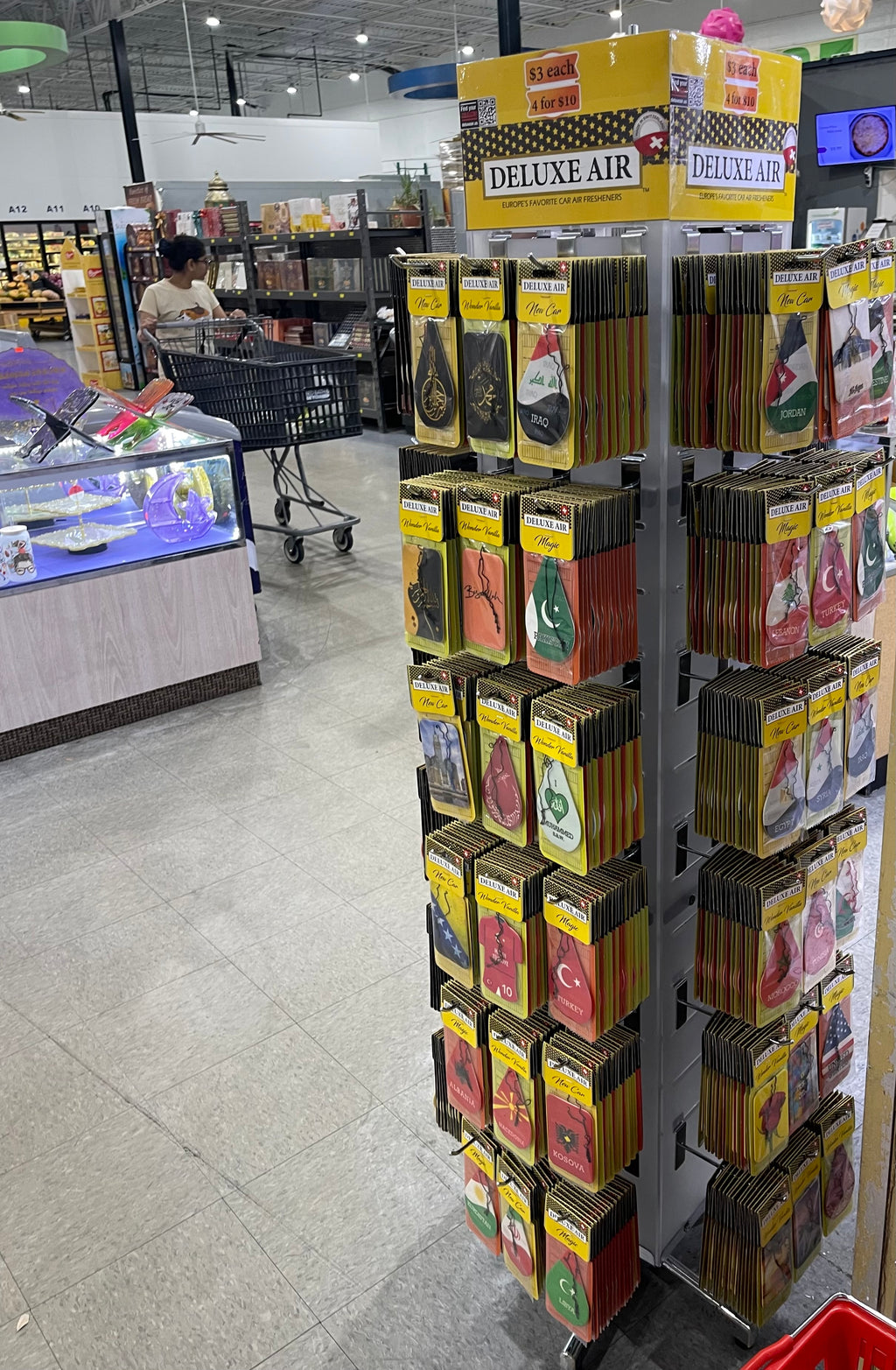 72-Hook 4-sided standing Display