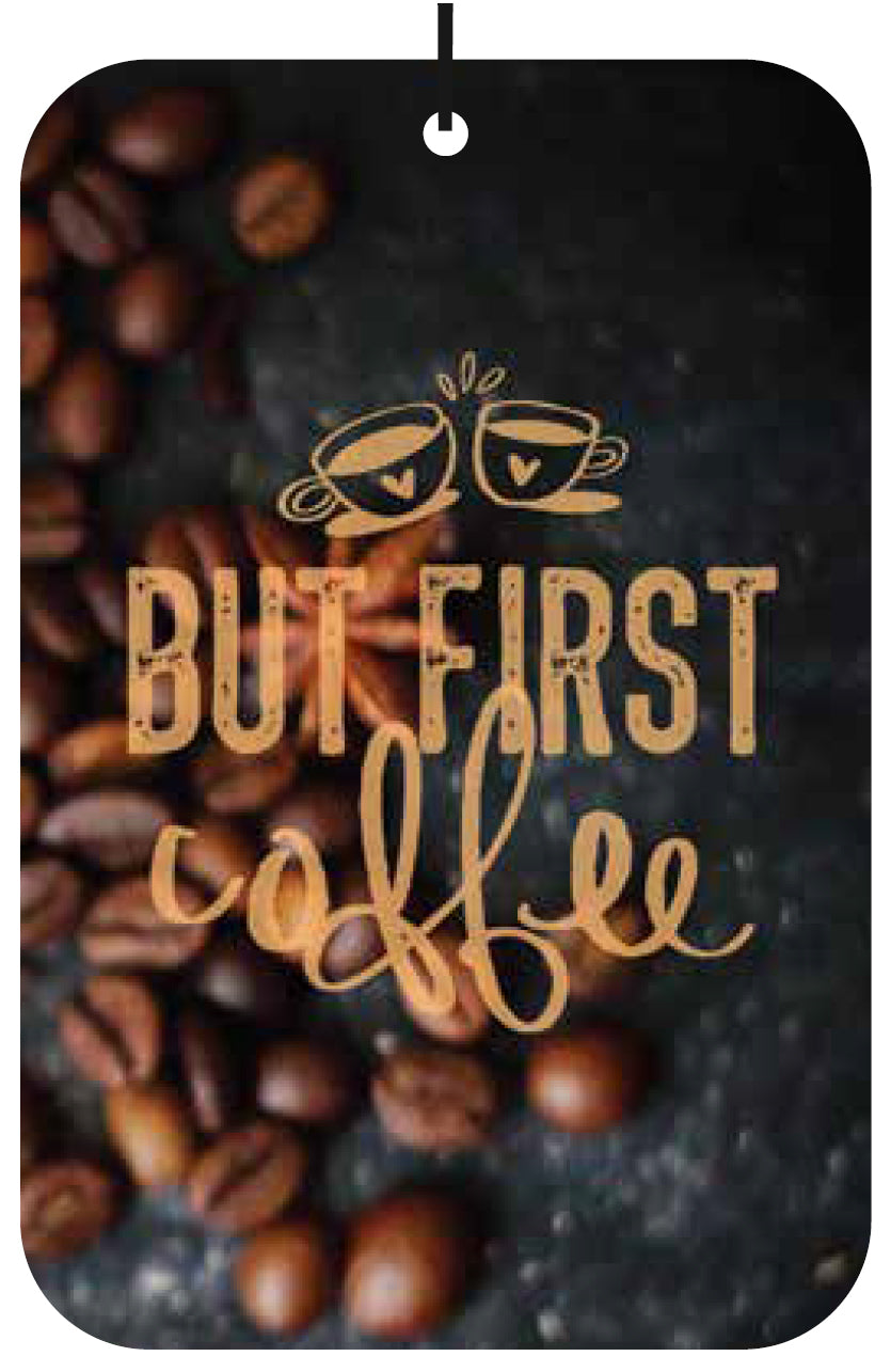 First Coffee Quote Air Freshener Wholesale Box (15 pcs)