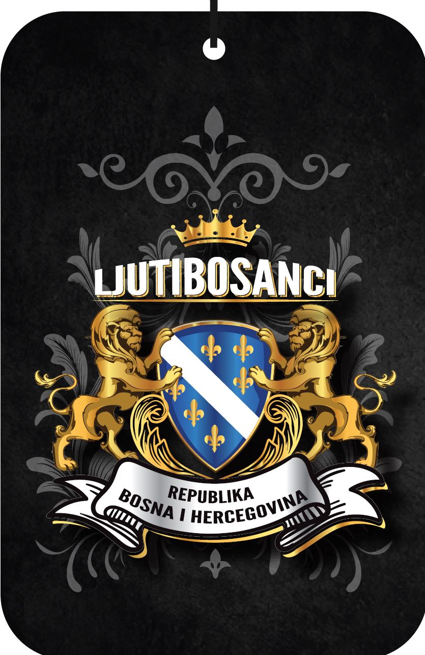 Bosnia Ljuti Bosanci Air Freshener Wholesale Box (15 pcs)