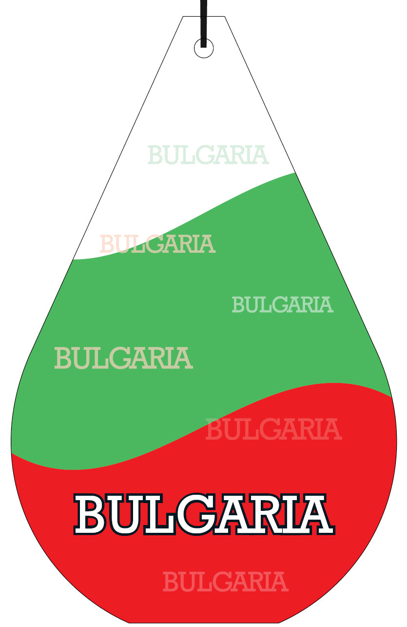Bulgaria Flag Air Freshener Wholesale Box (15 pcs)