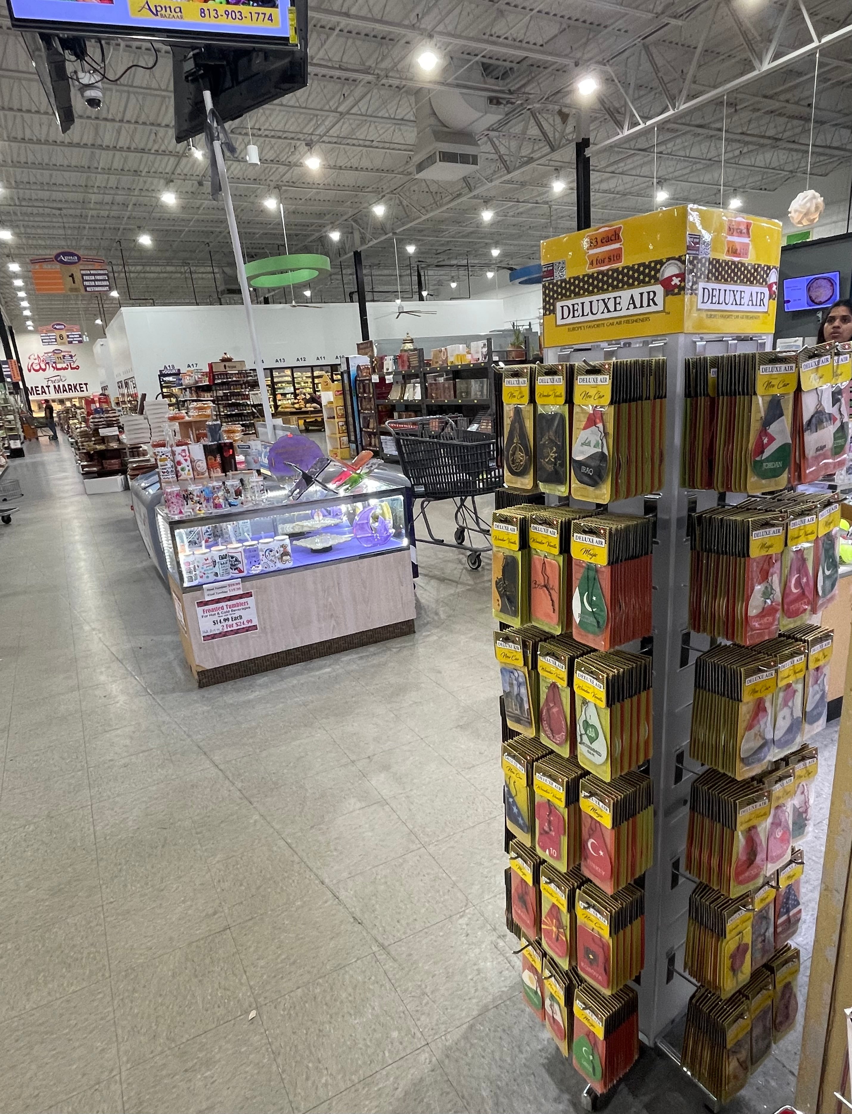 72-Hook 4-sided standing Display