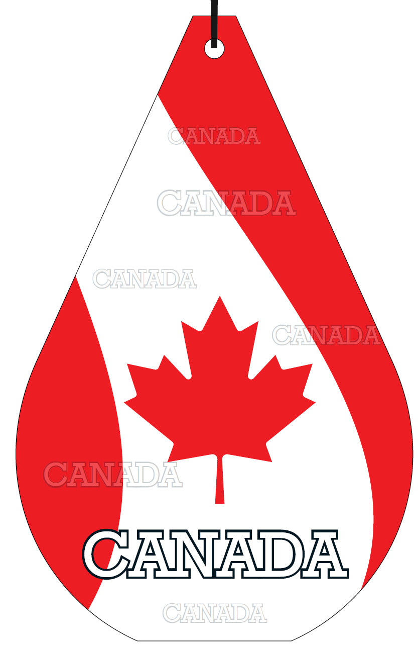 Canada Flag Air Freshener Wholesale Box (15 pcs)