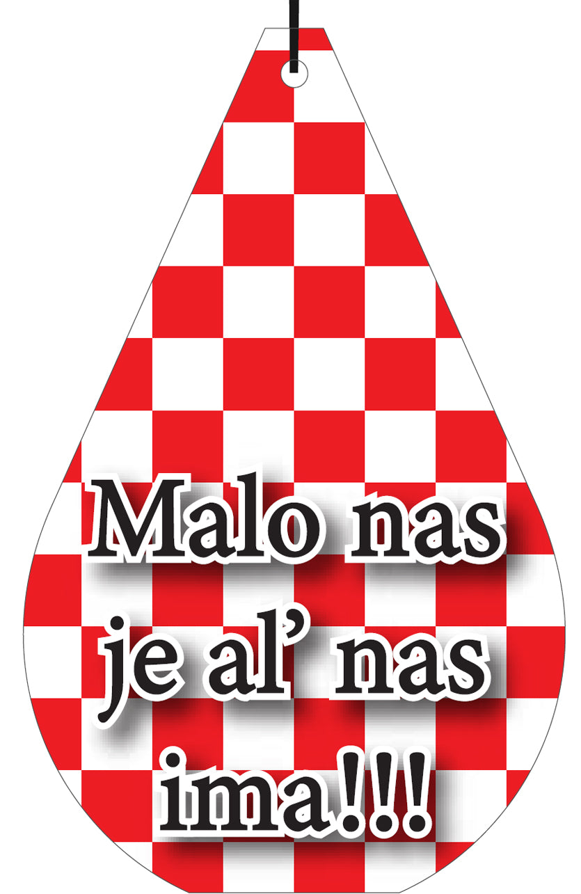 Croatia Hrvatska ("Malo..")Quote Air Freshener Wholesale Box (15 pcs)