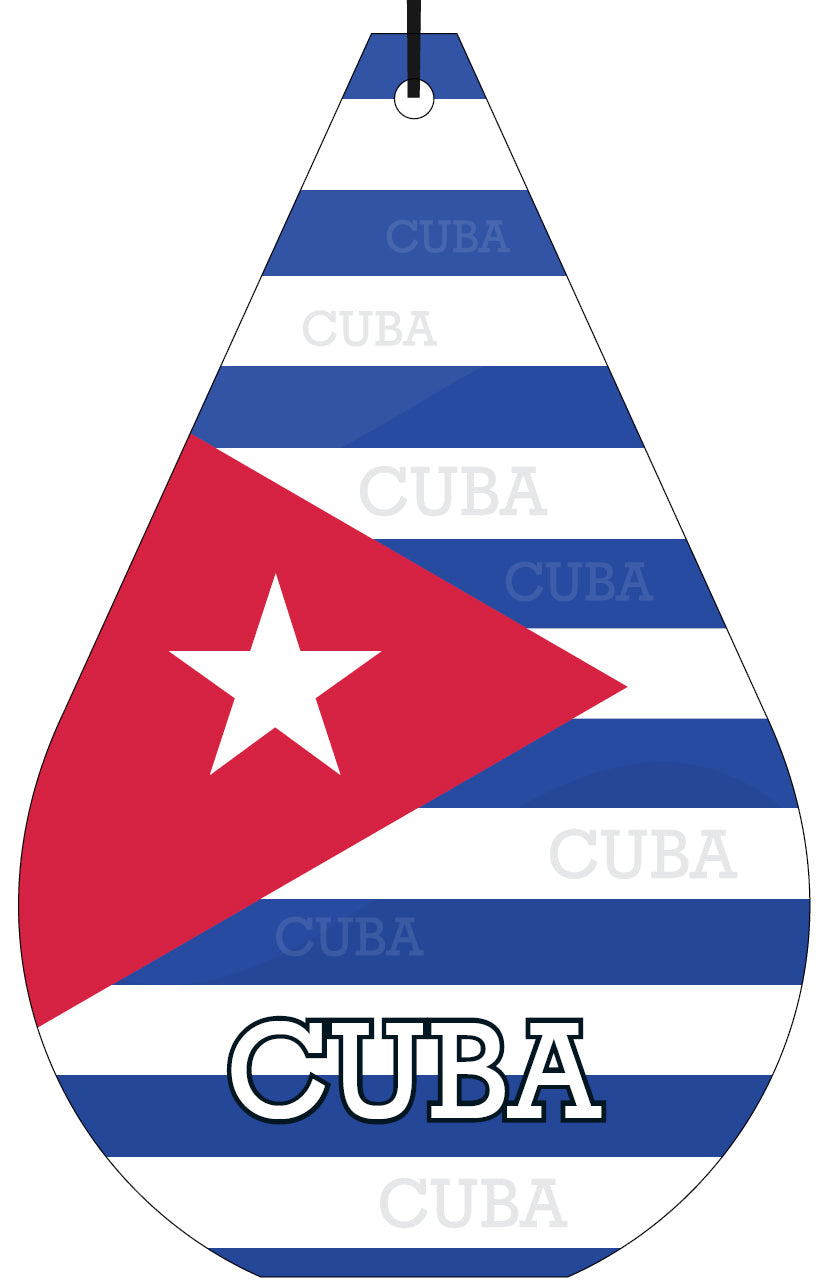 Cuba Flag Air Freshener Wholesale Box (15 pcs)