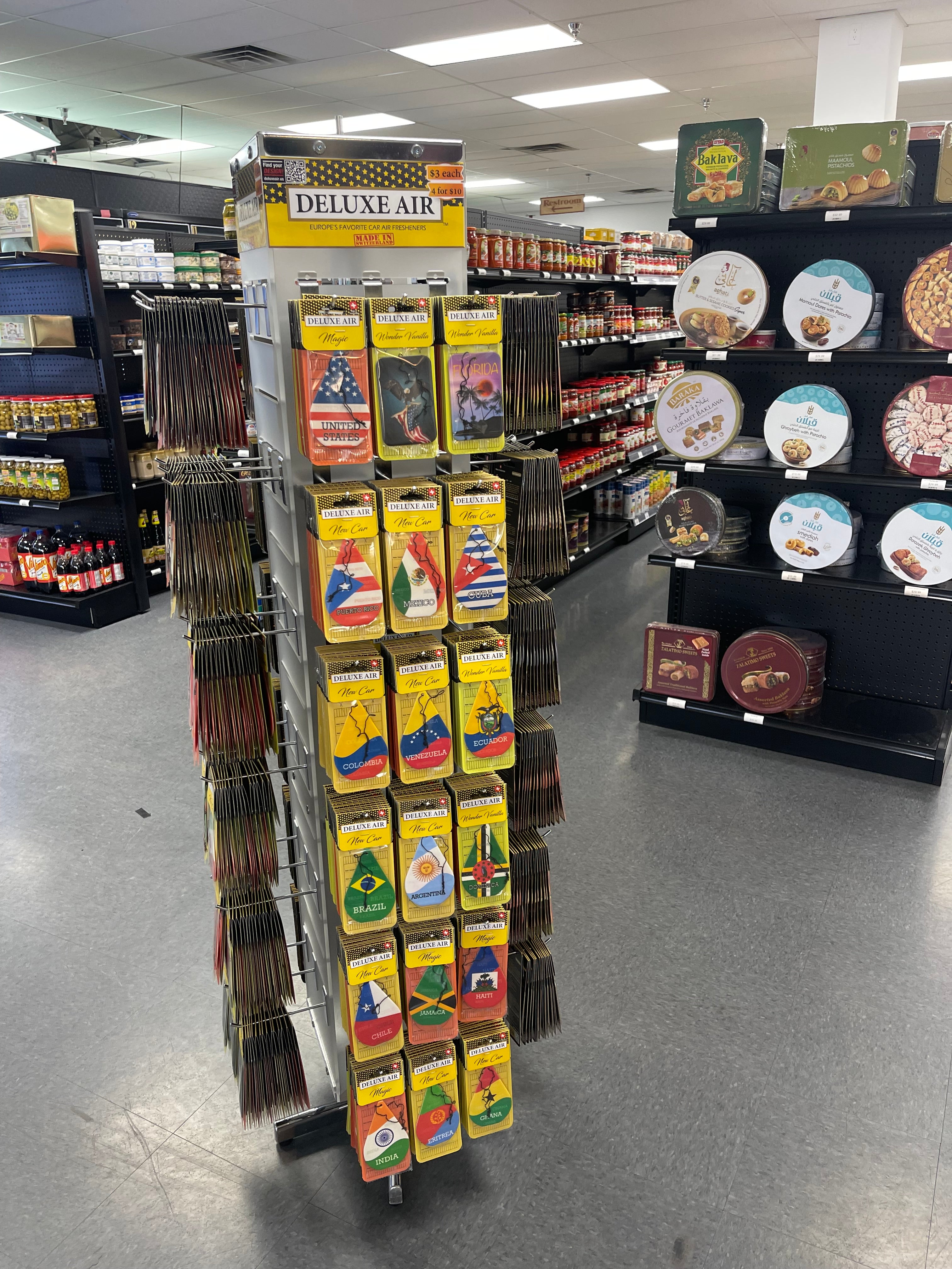 72-Hook 4-sided standing Display