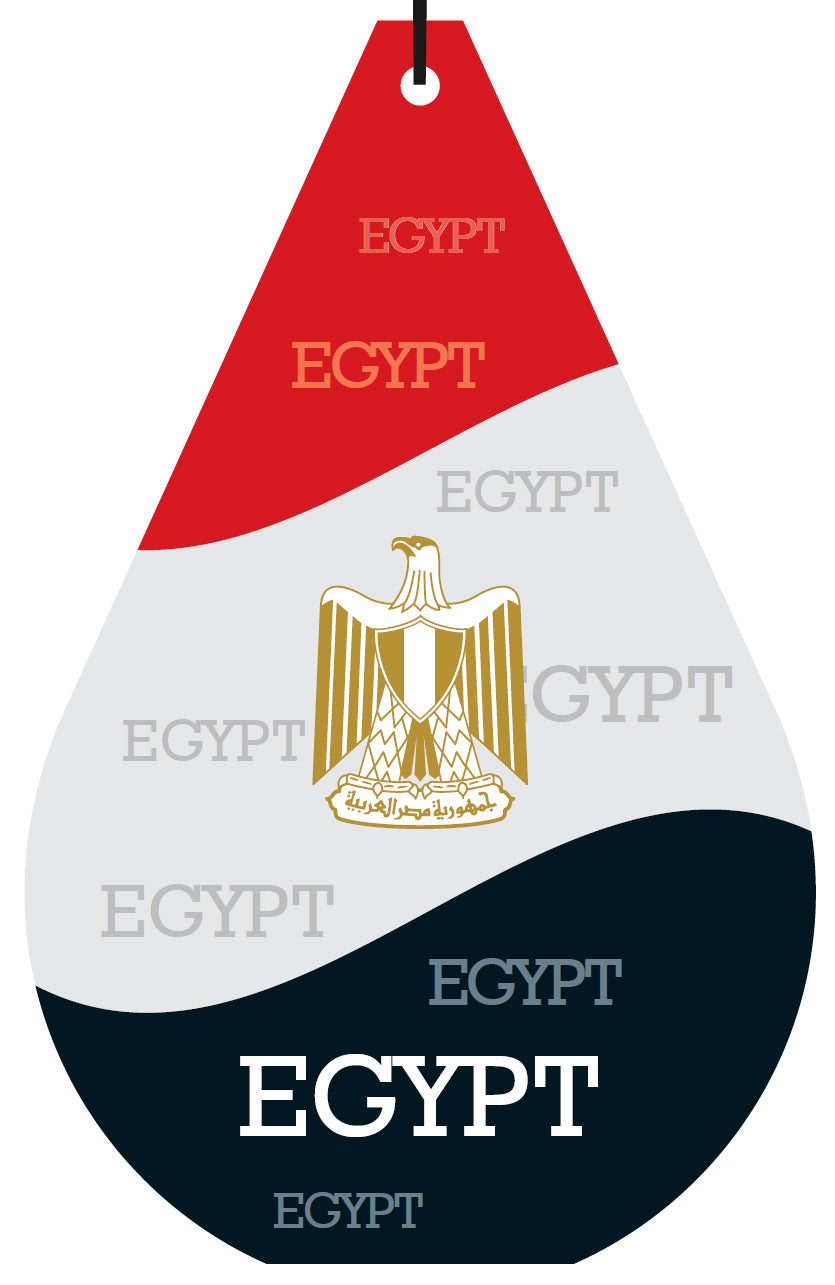 Egypt Flag Air Freshener Wholesale Box (15 pcs)