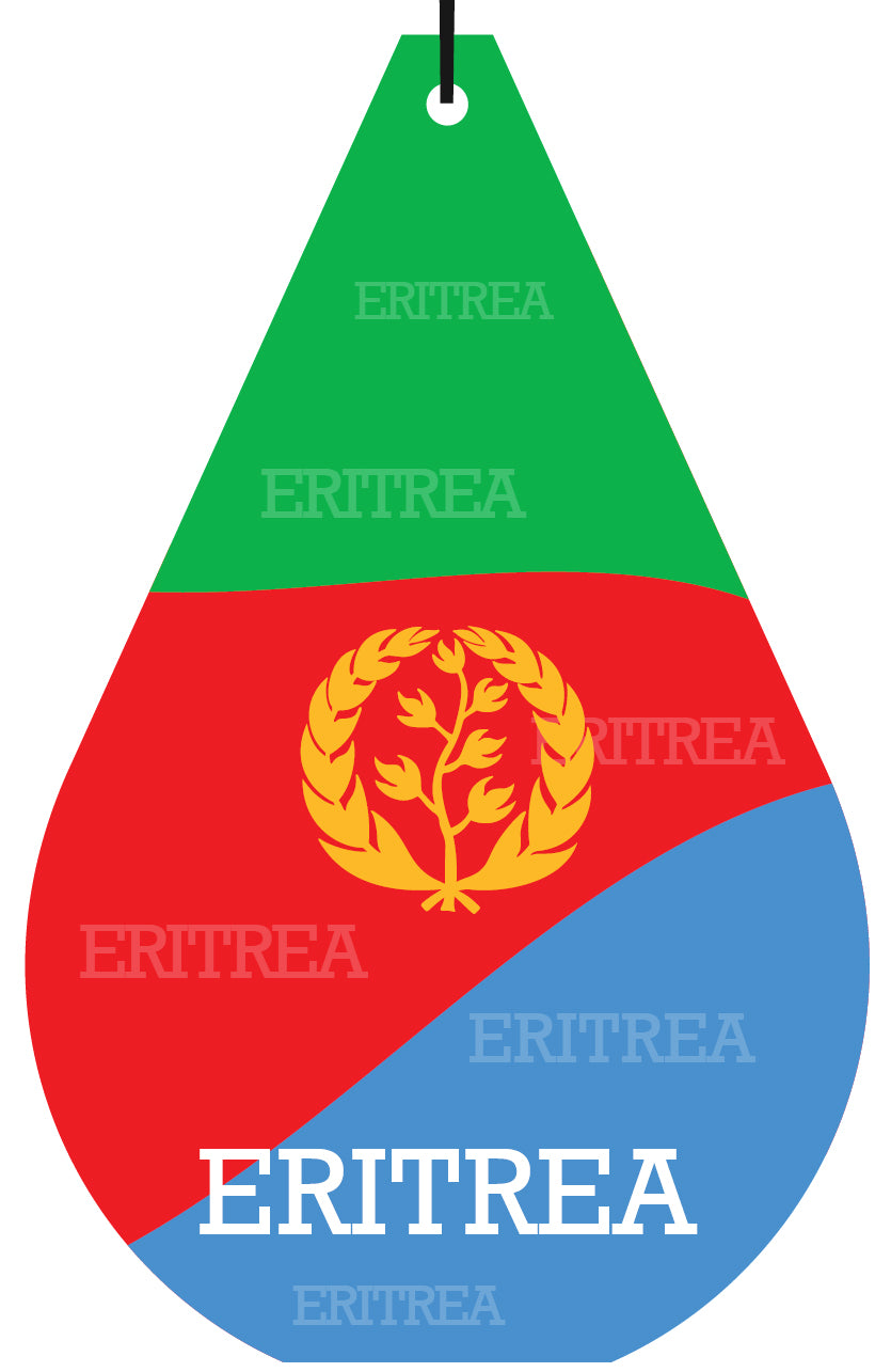 Eritrea Flag Air Freshener Wholesale Box (15 pcs)