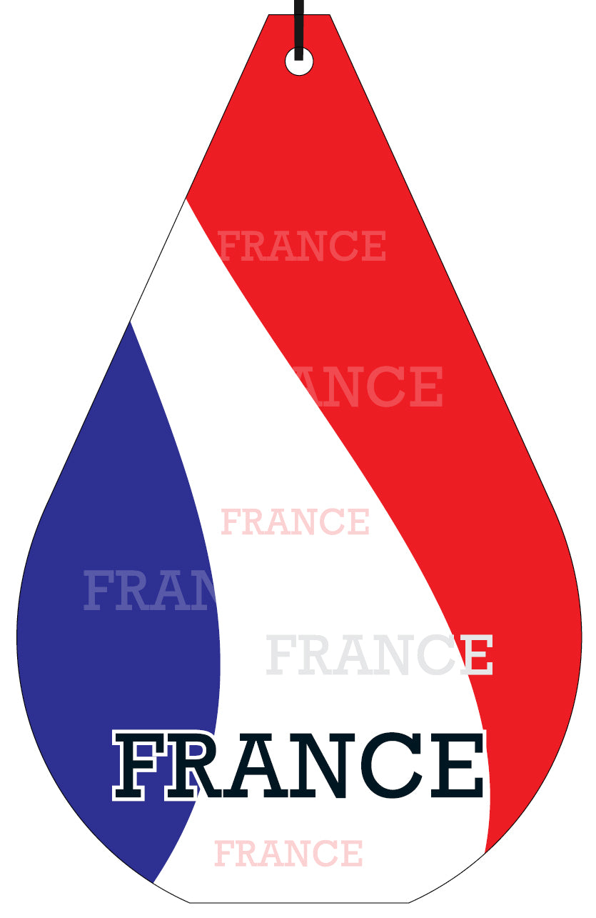 France Flag Air Freshener Wholesale Box (15 pcs)