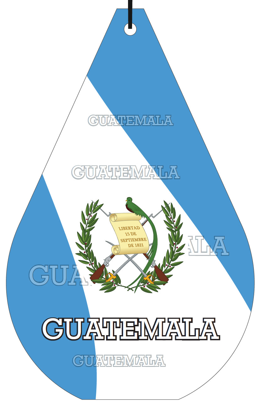 Guatemala Flag Air Freshener Wholesale Box (15 pcs)
