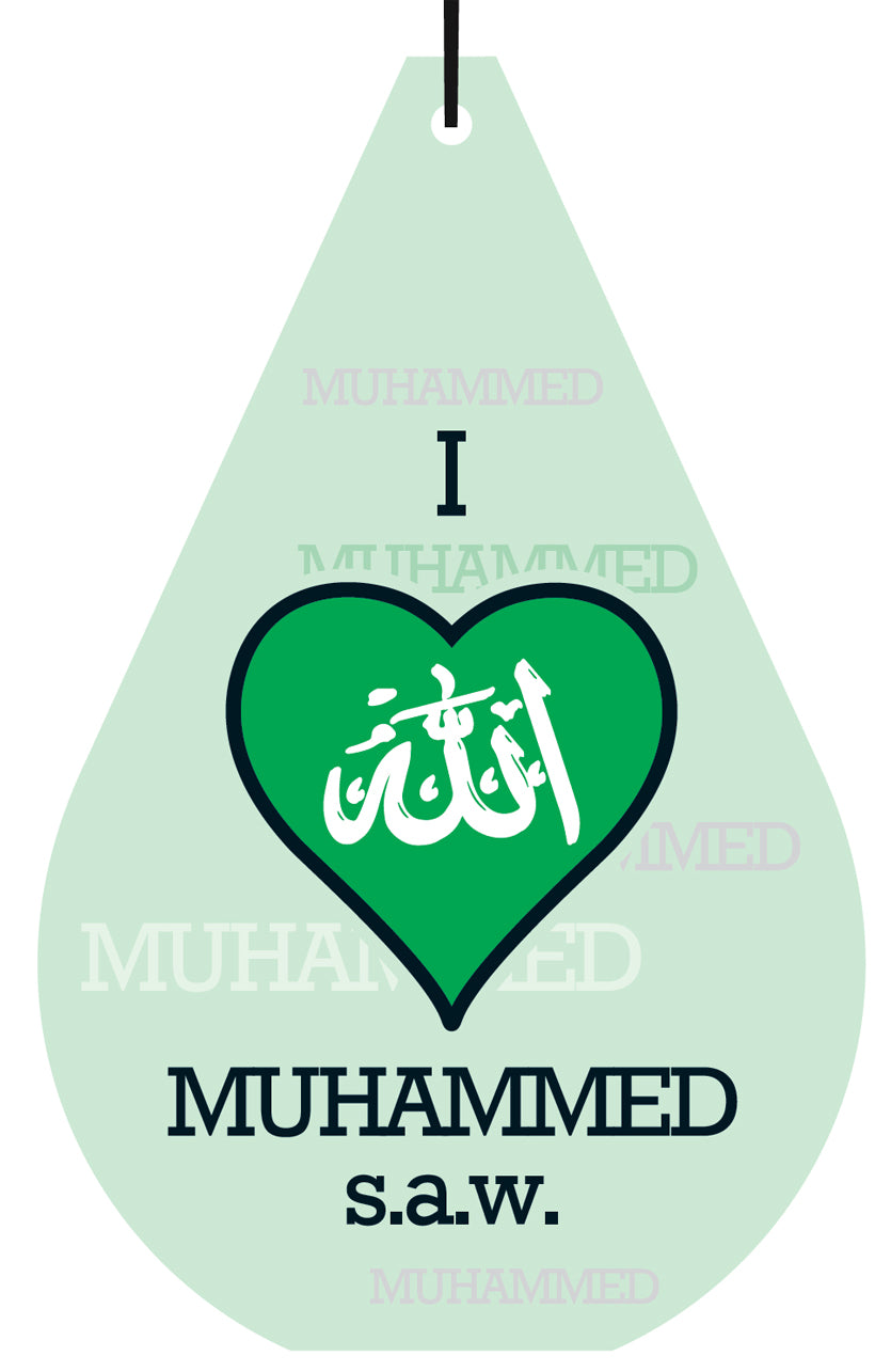 I Love Mohammed saaw. Air Freshener Wholesale Box (15 pcs)