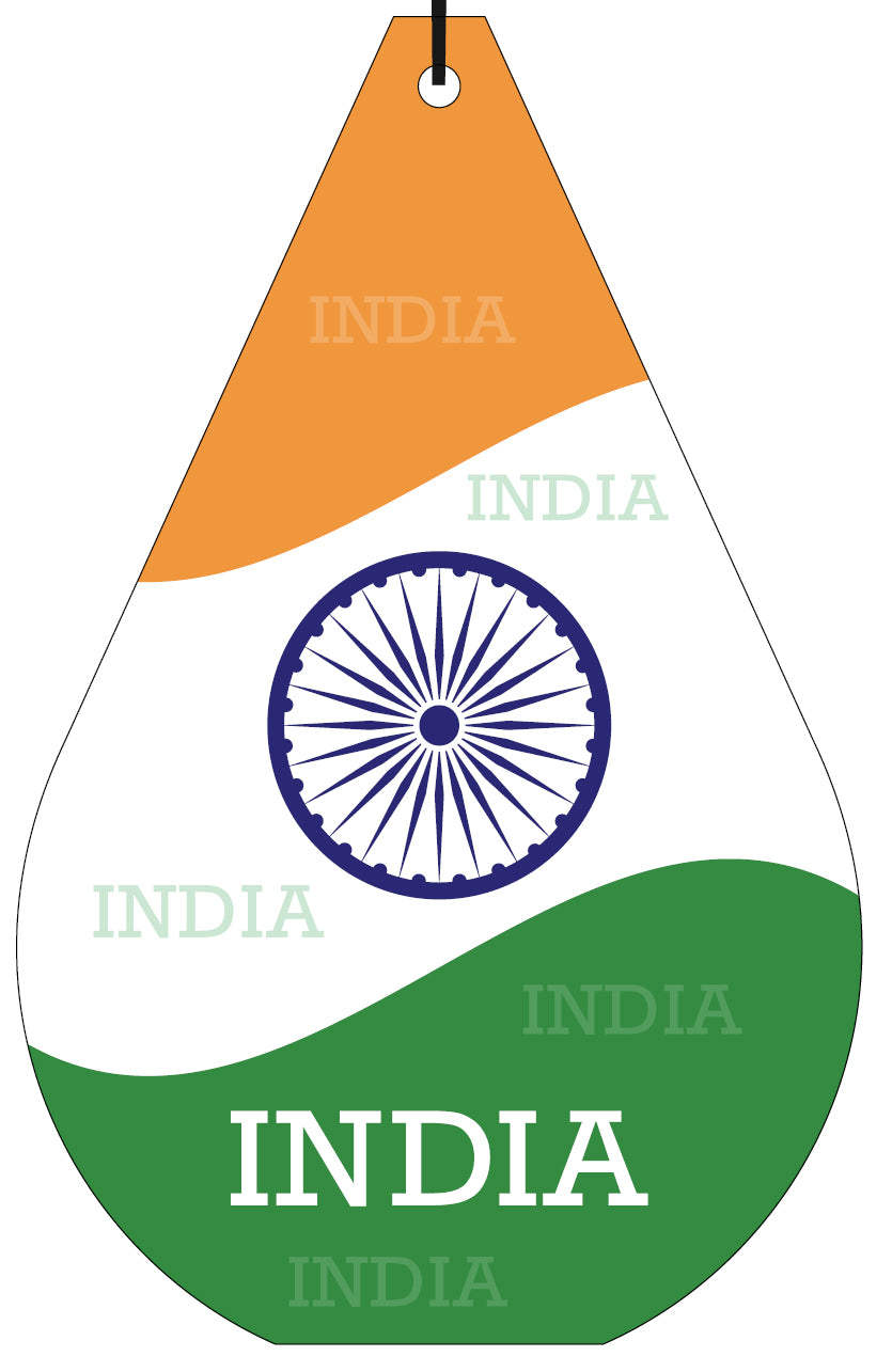 India Flag Air Freshener Wholesale Box (15 pcs)