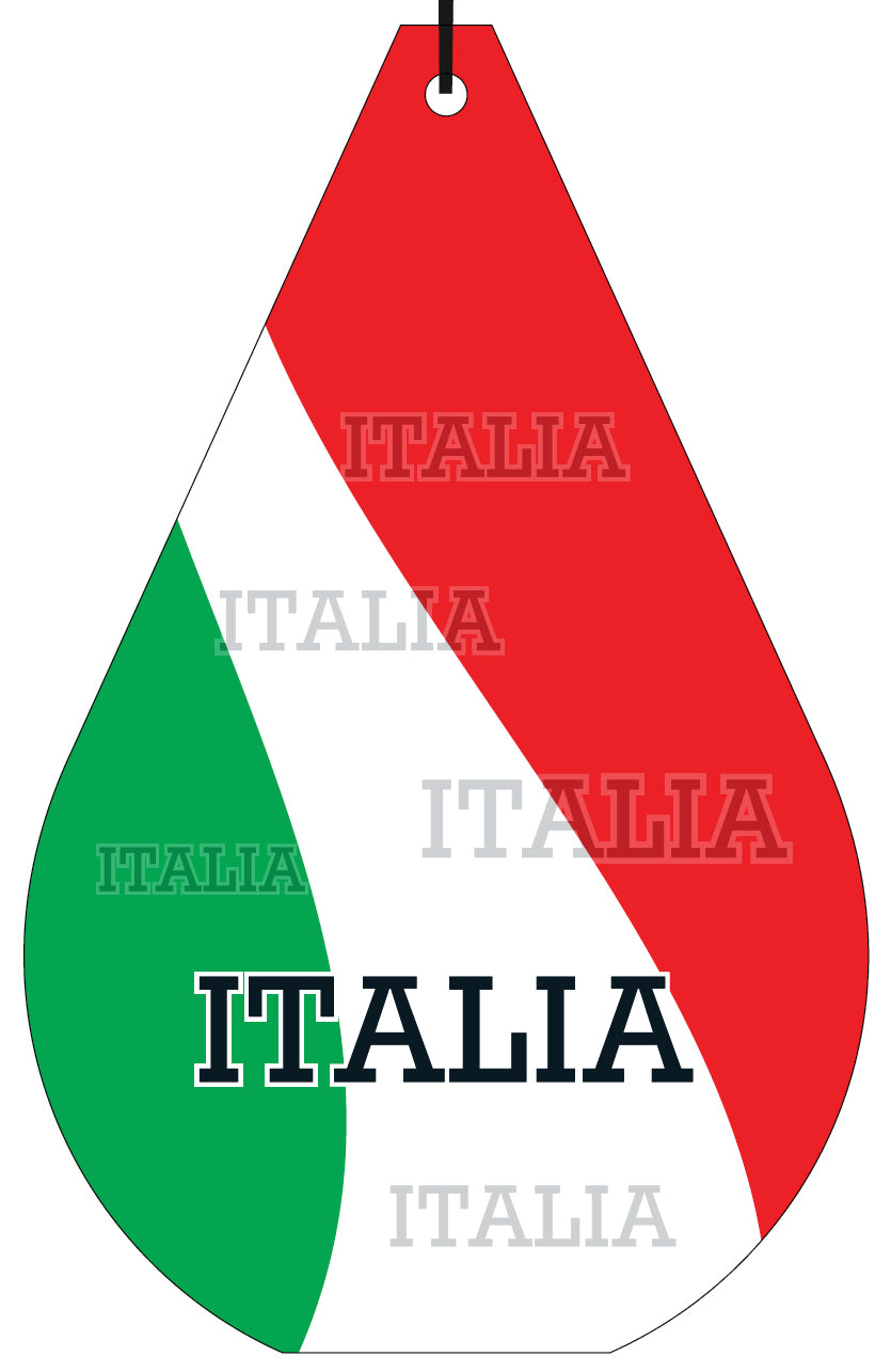 Italy Flag Air Freshener Wholesale Box (15 pcs)