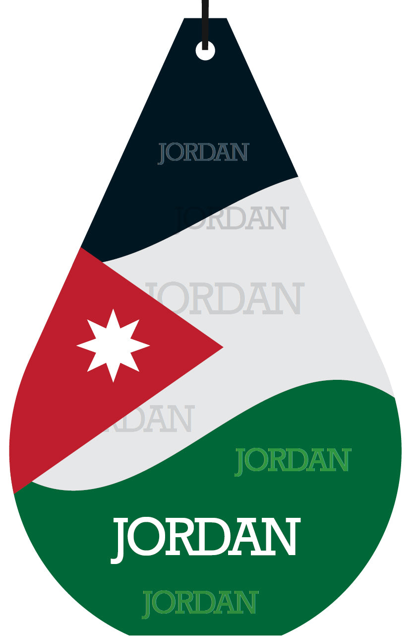 Jordan Flag Air Freshener Wholesale Box (15 pcs)