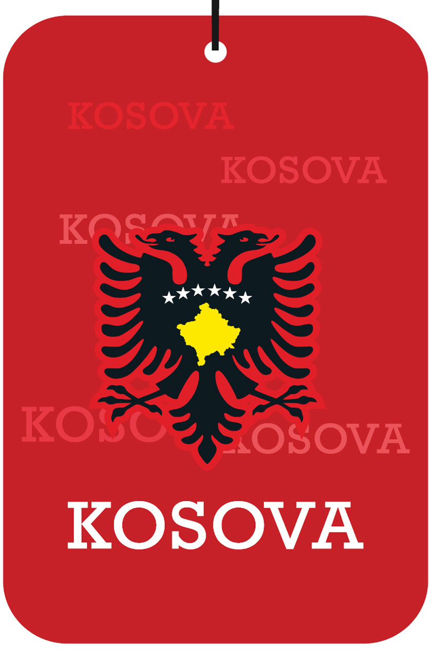 Kosovo Flag Air Freshener Wholesale Box (15 pcs)