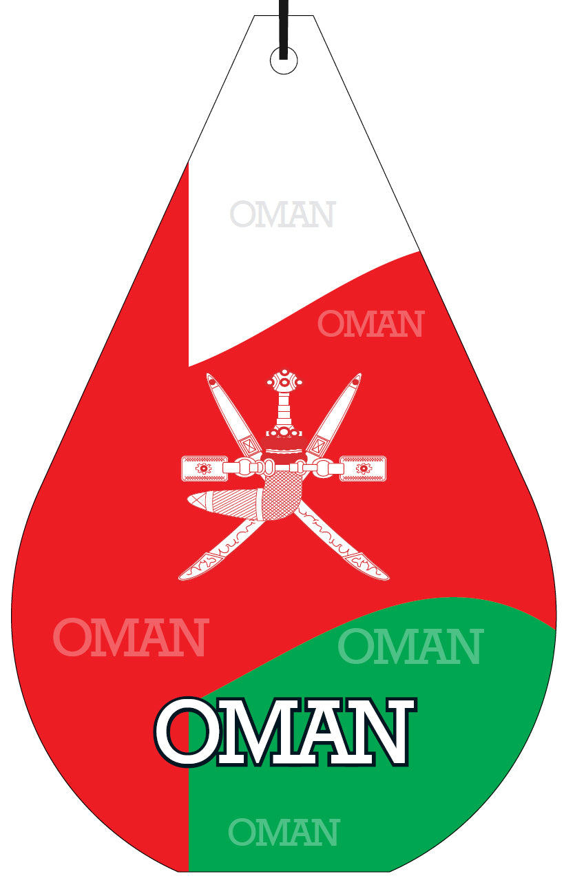 Oman Flag Air Freshener Wholesale Box (15 pcs)