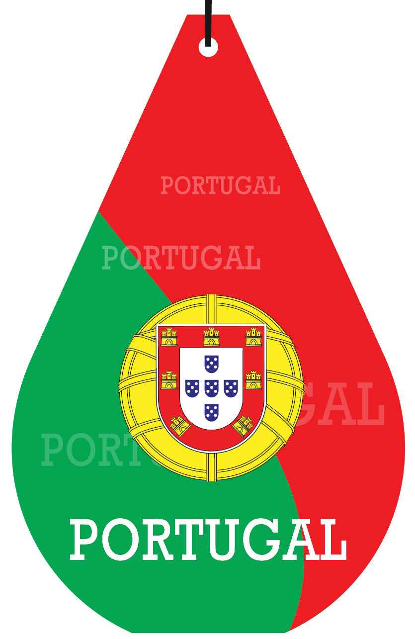 Portugal Flag Air Freshener Wholesale Box (15 pcs)