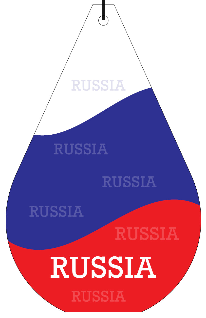 Russia Flag Air Freshener Wholesale Box (15 pcs)