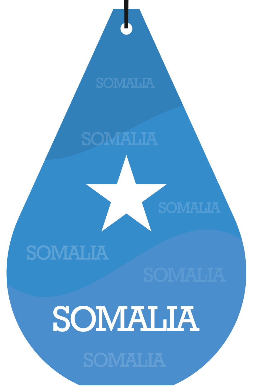 Somalia Flag Air Freshener Wholesale Box (15 pcs)