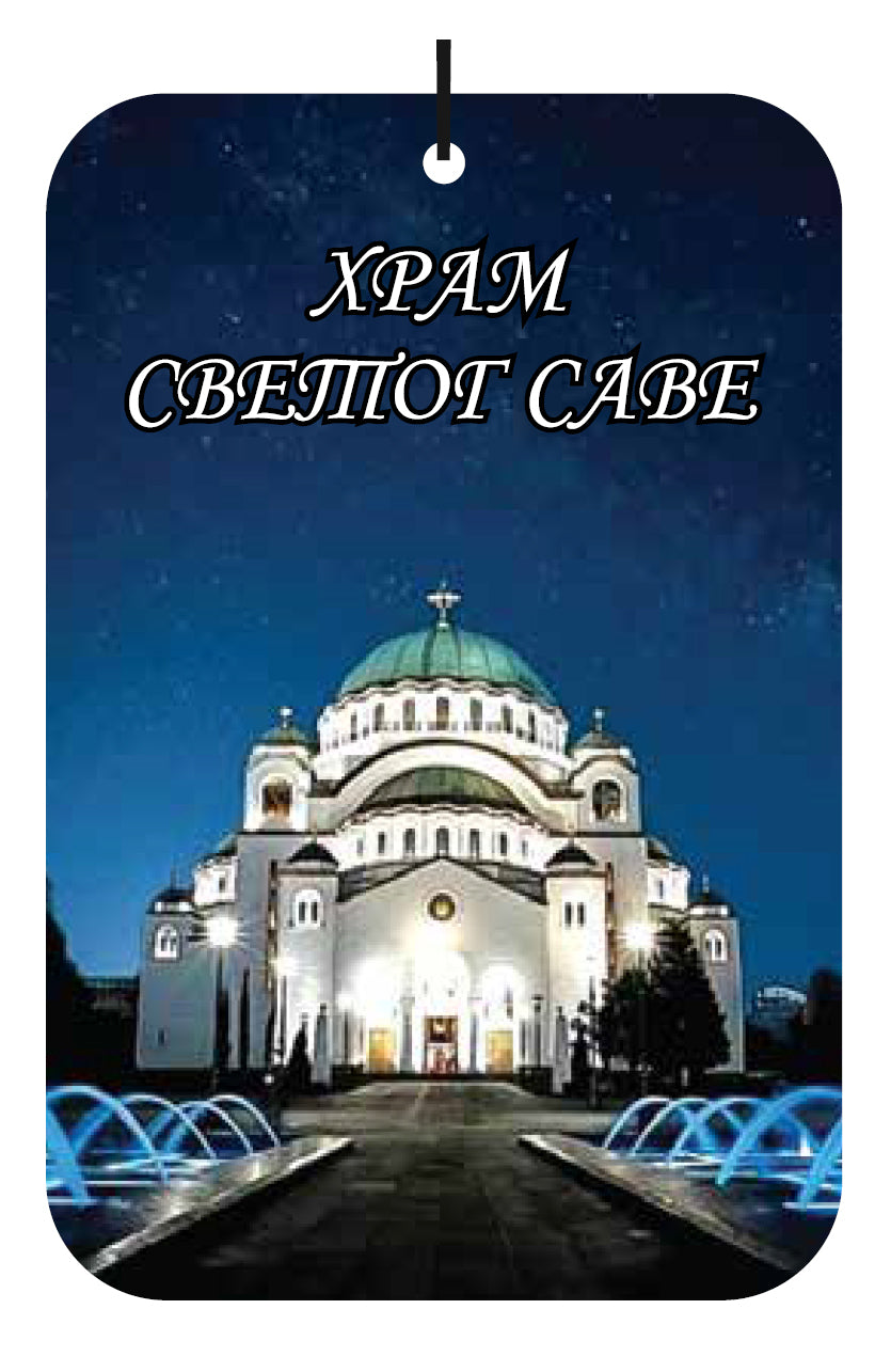 Serbia Hram Svetog Save Air Freshener Wholesale Box (15 pcs)