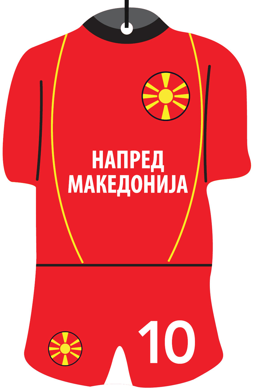 Macedonia Jersey Soccer Air Freshener Wholesale Box (15 pcs)