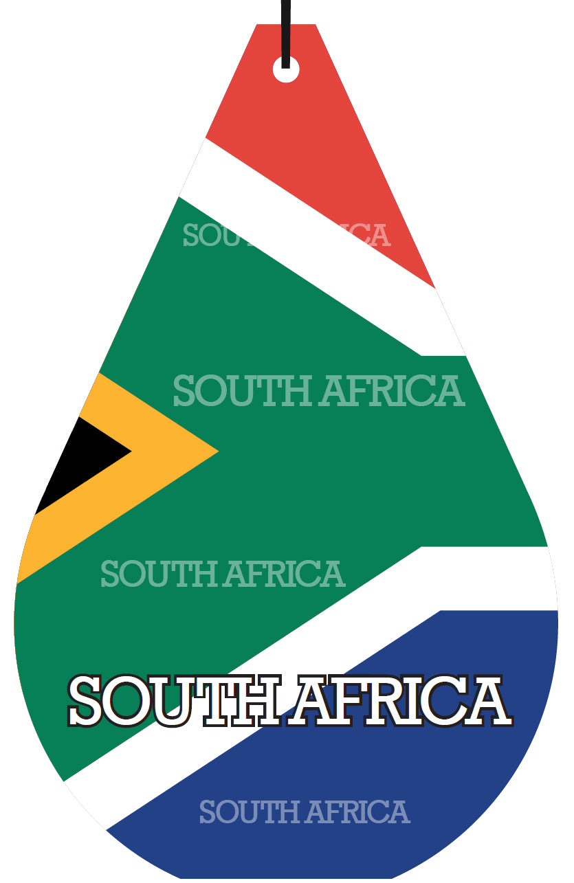 South Africa Flag Air Freshener Wholesale Box (15 pcs)